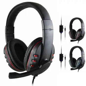 

1Pc 3.5mm Wired Gaming Headset Stereo Surround Headphone for PS4 Xbox one With Mic High quality!