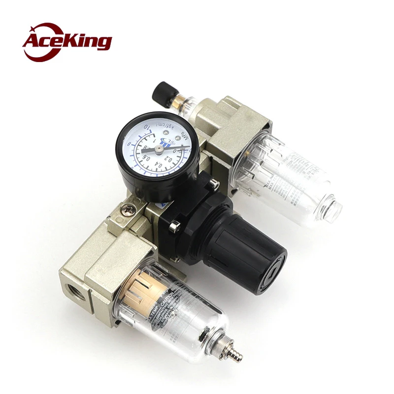

pneumatic air source treatment filter pneumatic small triplets ac2000-02/3/4000 oil-water separator pressure regulation
