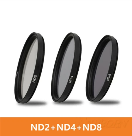 ND2/4/8 фильтры для объективов 49/52/55/58/62/67/72/77 мм светофильтров объектива Canon Nikon DSLR