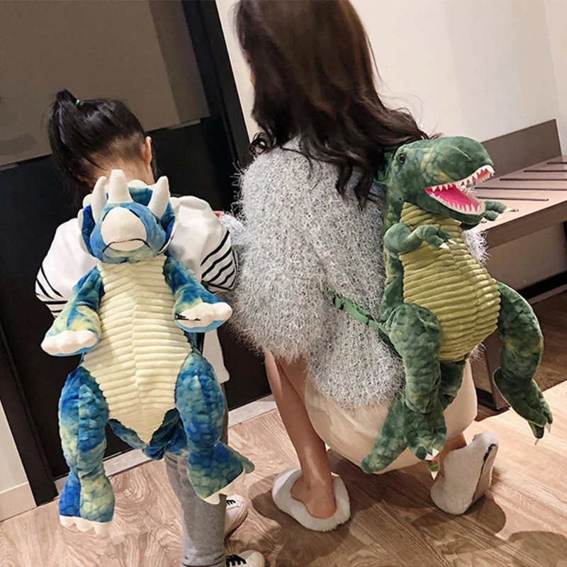 Dinosaur Backpack Animal Plush Kids Children Cartoon Cute New-Fashion 3D for Gifts Creative