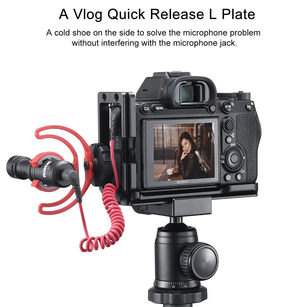 UURig R024 L форма быстросъемный кронштейн для sony A7R4 A74 A7R IV волог микрофон Холодный башмак Удлинитель кронштейн фотографии запчасти