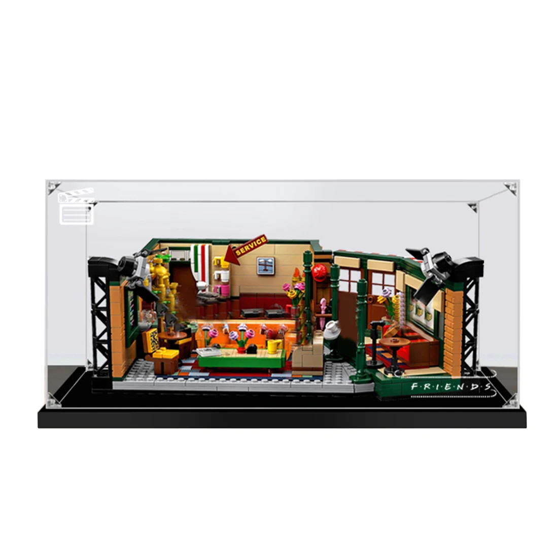 

2mm Assembly Acrylic Display Box Show Case for Central Perk 21319 (No Kit) - S-grade No Glue Type