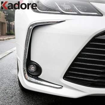 

For Toyota Corolla Sedan 2019 2020 2021 Chrome ABS Front Foglight Eyebrow Eyelids Cover Trim Front Bumper Fog light Car Styling