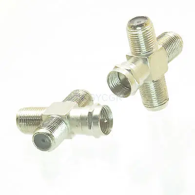

DHL/EMS 50 pcs Conversion Adapter F male M to 3x F TV female F coaxial connector for radio -h2