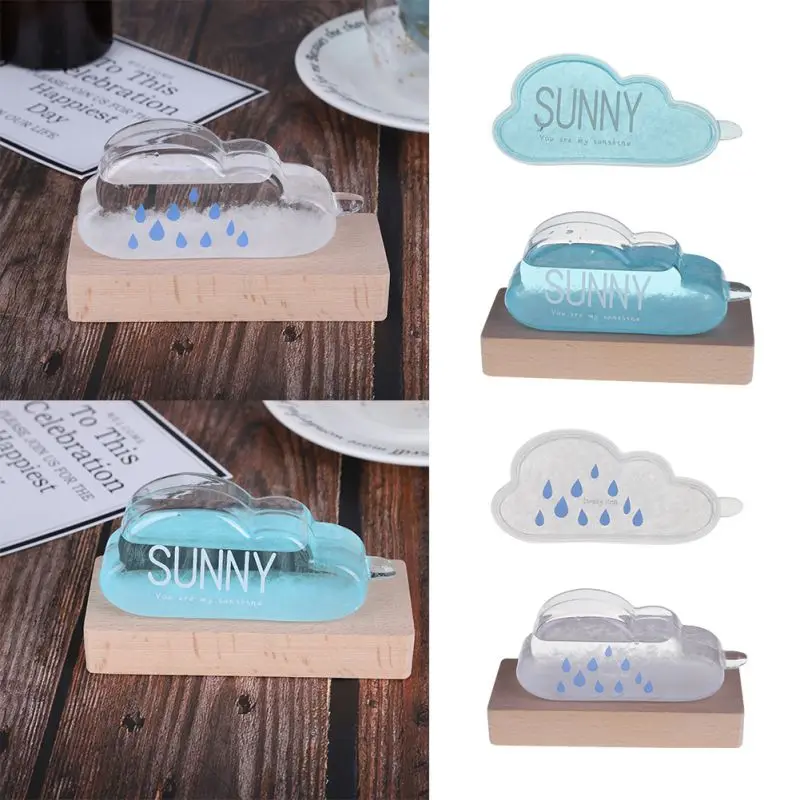 

Cloud Weather Forecast Bottle for Birthday Barometer Gift Home Decoration Summer Winter Sunny Weather Station Desktop Ornament