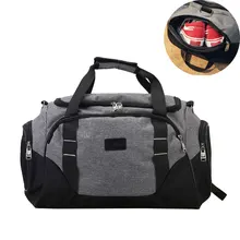 Повседневные спортивные сумки через плечо для мужчин и женщин, дорожный Багаж, чемодан, качественная уличная спортивная сумка с карманом для обуви S073