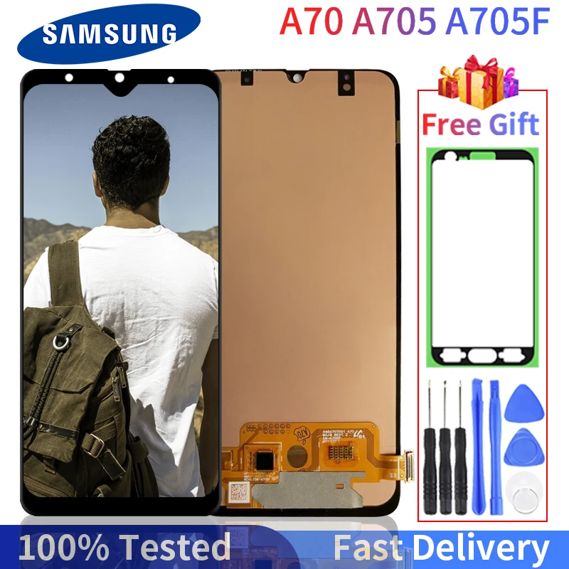 100% Tested LCD Display For Samsung Galaxy A70 A705 A705F SM-A705MN Touch Screen Digitizer Assembly | Мобильные телефоны и