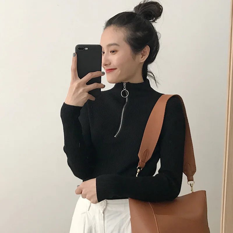Women Sweater Pullover Female Sweater O-neck Knitted Slim Women Sweater New Autumn Winter Pullovers Sweater Tide Zipper Women Sweater Pullover Female Sweater O-neck Knitted Slim Women Sweater New Autumn Winter Pullovers Sweater Tide Zipper