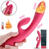 Russia Send10 Modes Rabbit Vibrator Heating G Spot Dildo Vibrator Clit Stimulator Female Masturbation Adults Sex Toys for Women 1