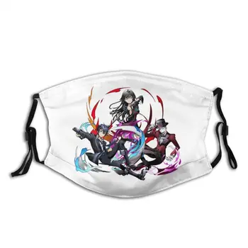 

Kagetane Hiruko Mouth Face Mask Black Bullet Anime Mashup Facial Mask Adult with 2 Filters Polyester Mask