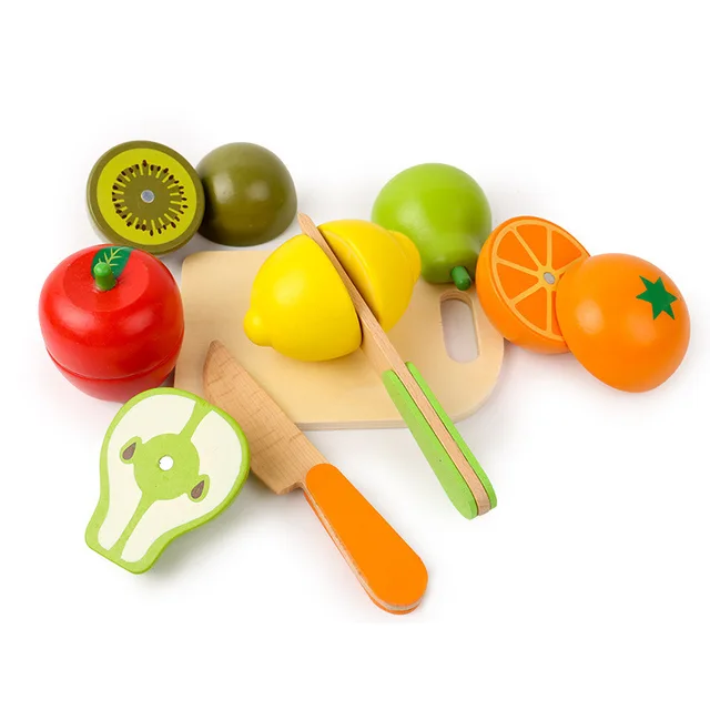 Wooden Toy Cutting Fruit Vegetables