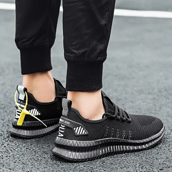 

2020 Spring and Autumn New Style Fashion Breathable Fly Knitting Athletic Shoes Wind Casual Shoes Trend Online Celebrity Paragra