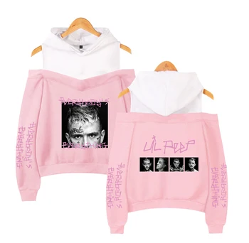 

Hip hop singer lil peep Women's Hoodies Off-shoulder Sexy Girls Exclusive Kpop Casual Autumn Cool 2019 Women Hoodies Sweatshirt