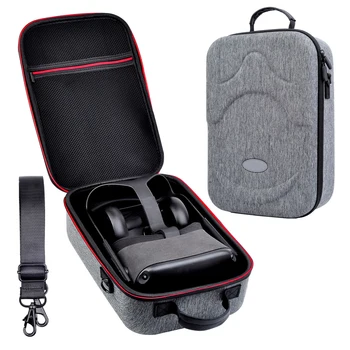 

Carrying Storage Bag Waterproof Protective Box for Oculus Quest VR Accessories with Strap Buckle Card Position Inner Grid Bag