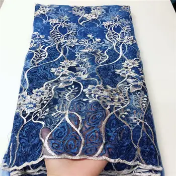 

New Arrival African 3D Flower Lace Fabric Latest French Mesh Lace Fabric Embroidered Nigerian Lace Fabrics For Wedding SewA1543