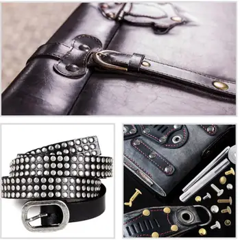 

240pcs/set 6mm8mm Copper Double-sided Rivet Installation Tool Set Repairing Tools Button Fixing Kit Fastener Rivets Tubular F1G4