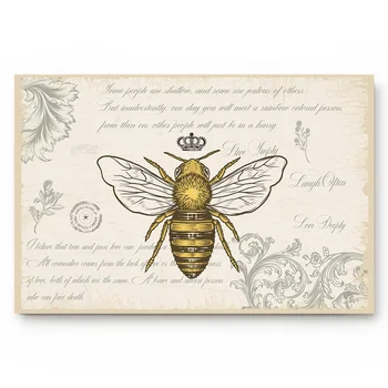 

Anti-Slip Bathroom Kitchen Mat Bee Crown Retro Doormat Living Room Door Mats Outdoor/indoor Home Decoration