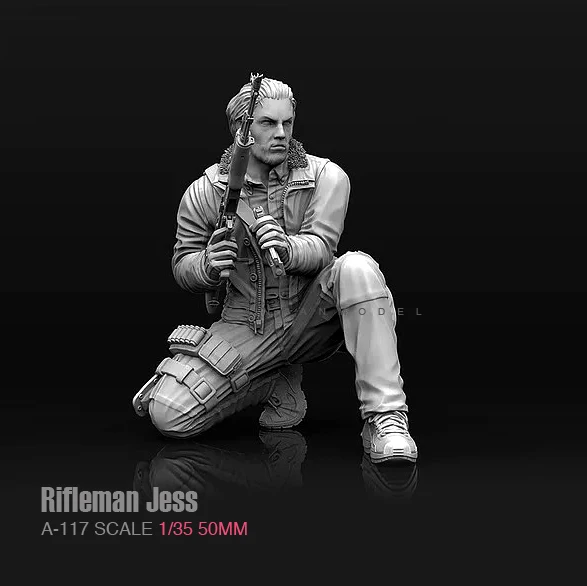 1/35 наборы фигурок из смолы Rifeman Jess капитан revision резиновый солдат самособранный(50 мм) A-117