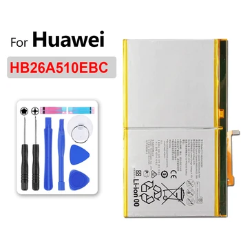 

Replacement Tablet Battery HB26A510EBC For Huawei MediaPad Media Pad M2 10 flat cell M2-A01W M2 A01W M2-A01L M2 A01W 6660mAh
