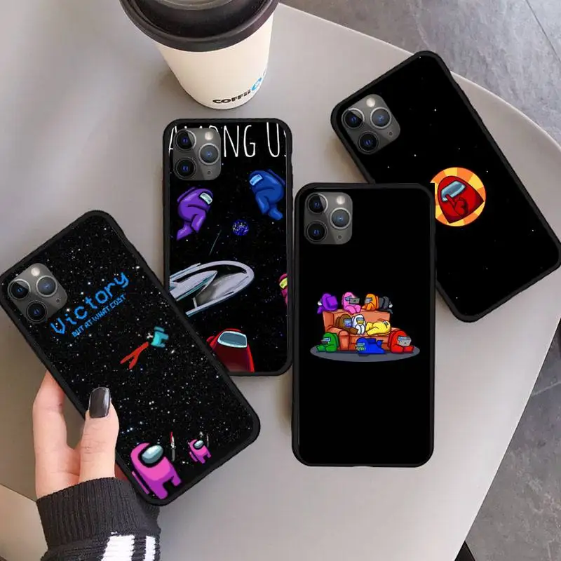 

among us hot funny game Phone Case for iPhone 11 12 pro XS MAX 8 7 6 6S Plus X 5S SE 2020 XR mini