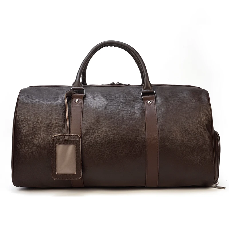 Мужская Дорожная сумка из мягкой натуральной кожи, большая дорожная сумка для путешествий, Большая вместительная черная сумка для переноски багажа, сумки для выходных, мужская сумка