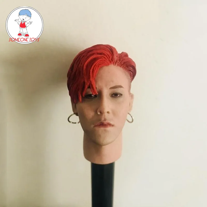 1/6 масштаб голова G dragon скульптура Корейская звезда Мужская резьба по