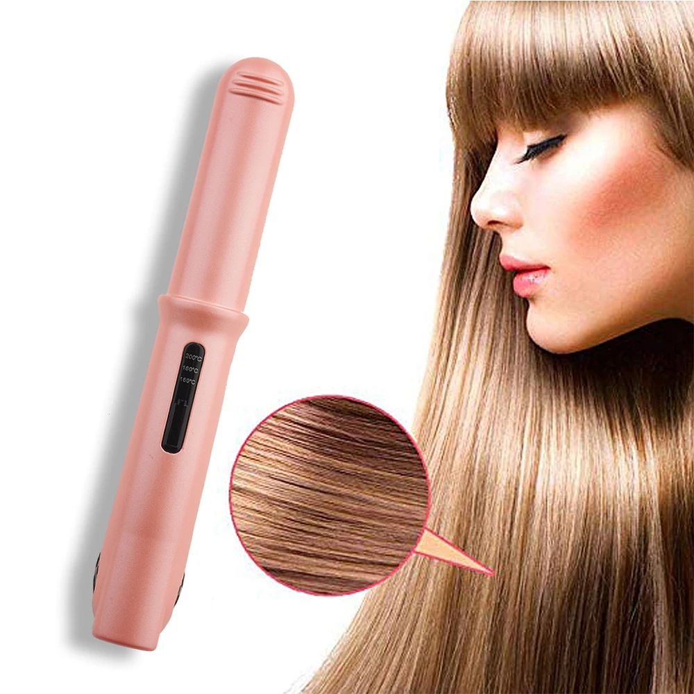 Профессиональный беспроводной выпрямитель для волос-утюжок 2 в 1 для завивки волос-утюжок для зарядки через USB светодиодный плоский утюжок для волос Chapinha