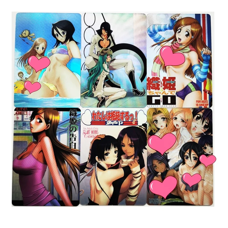 Collectibles-Game Matsumoto Sexy Orihime Anime Hobby Beauty Rangiku BLEACH Inoue 9pcs/Set