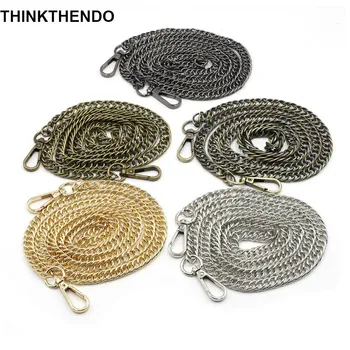 

120cm DIY Chain Strap Handbag Chains Accessories Purse Shoulder Crossbody Replacement Straps with Metal Buckles