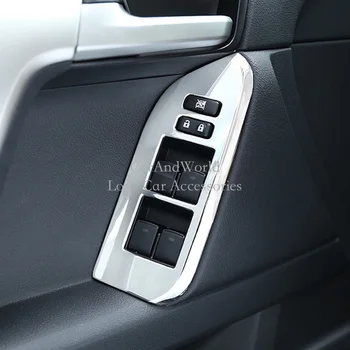 

For 2010-2019 Toyota Land Cruiser Prado FJ150 150 Door Window Switch Cover Interior Armrest Panel Trims Car-Styling Accessories