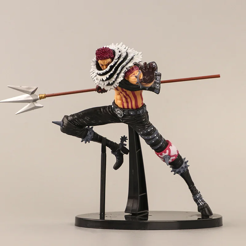 1pc 16.5cm Anime One Piece Action Figures Toys Cool Charlotte Katakuri Cartoon Figureine Models Doll Kids | Игрушки и хобби