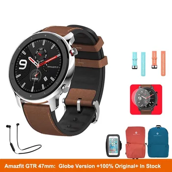 

Global Version Amazfit GTR47mm Smart Watch 5ATM New Smartwatch Long Battery Music Control For Android IOS Phone