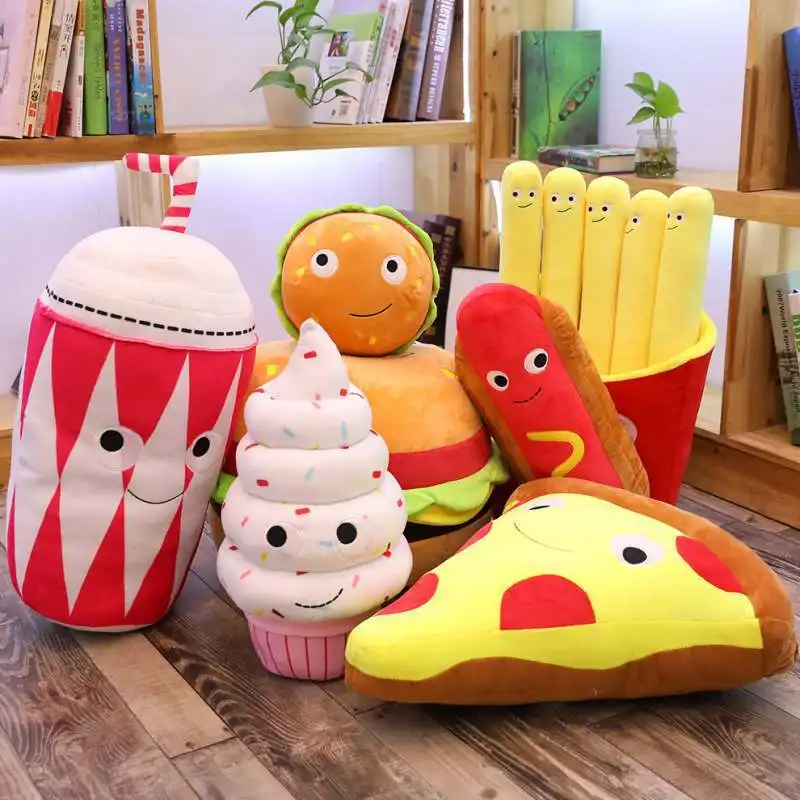

INS Online Celebrity Douyin Celebrity Style Model Cartoon Snacks Food Pillow Plush Toy Doll Girl'S Pajama Pillow
