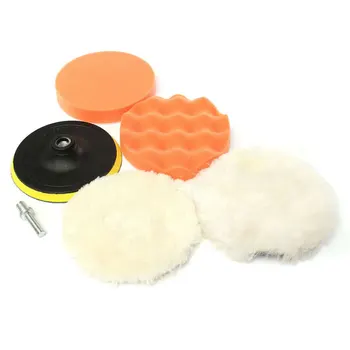 

Pratical Sponge Kit Wheel Sponge Kit Drill Wool Durable Polished Sponge Kit for Washing Polishing Brush Polish for 4inch