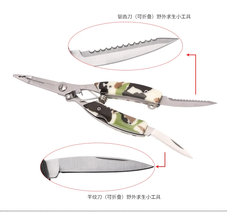 Trulinoya ремень из нержавеющей стали Said Fish Grip+ открытые маленькие двойные катушки многофункциональные щипцы рыболовные плоскогубцы рыболовный зажим
