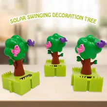 На солнечных батареях танцующее дерево Приборная панель автомобиля украшения качающаяся игрушка автомобильные аксессуары авто украшение интерьера игрушки подарок украшение