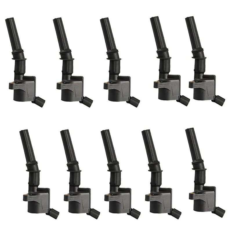 10PCS Ignition Coils Pack for Ford Super Duty 350 450 550 Econoline