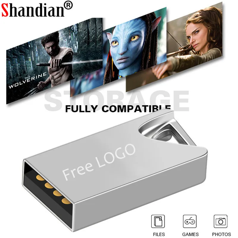 Мини USB флеш-накопитель, флеш-накопитель USB 2,0, флешка 64 ГБ, 32 ГБ, 16 ГБ, 4 Гб, флеш-карта памяти с кольцом для ключей, 128 ГБ, u-диск, креативные подарки