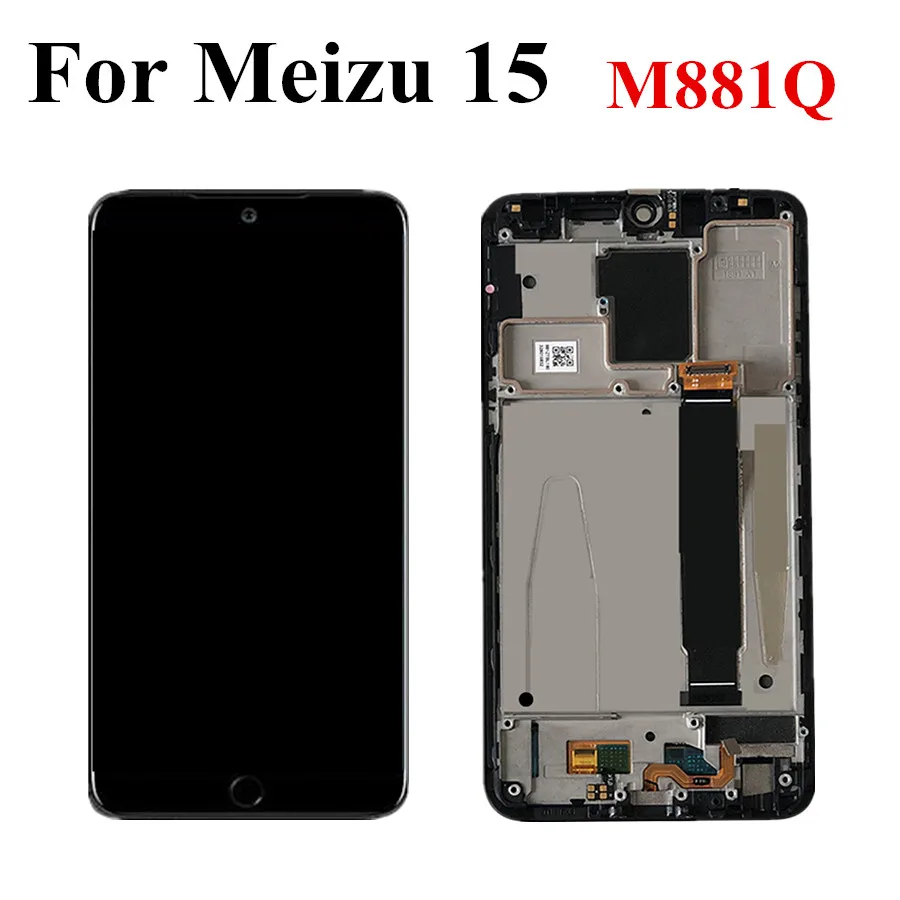 5,4" AMOLED lcd для Meizu 15 lcd MX 15 MX15 M881 Snapdragon 660 ЖК-экран+ сенсорная панель дигитайзер с рамкой