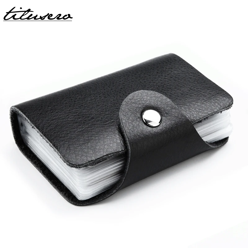 Кредитница из искусственной кожи для мужчин и женщин Модный чехол визиток