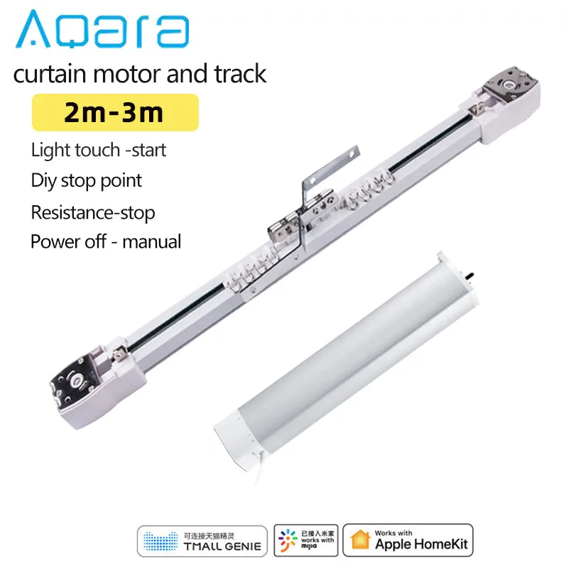 Remote-Control Curtain-Track Aqara Homekit Electric Automatic Wireless with for Smart