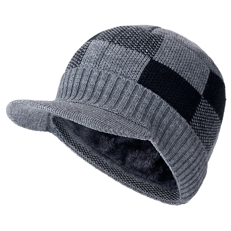 Высококачественные хлопковые зимние шапки с меховыми полями Skullies Beanies, шапка для мужчин и женщин, шерстяные шапки, маска Gorras Bonnet, вязаная шапка