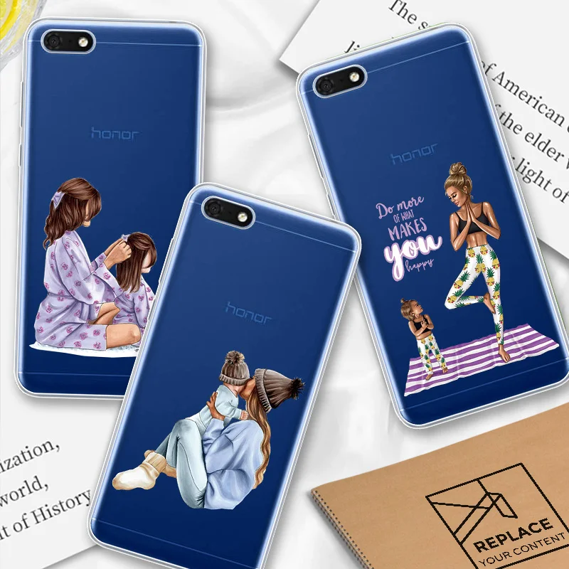 

3D Family Parenting Phone Case For Huawei Honor 7A Silicone Back Cover Honor7A Pro Fashion Coque For Huawei Honor 7A 5.45''