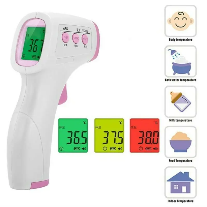 

Muti-fuction LCD Digital IR Termometer Infrared Forehead Thermometer Gun Non-contact Temperature Measurement Device Tool