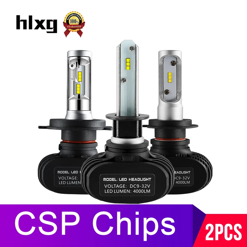 Seoul LED CSP 72W 8000LM 6000K White All-In-One Kit Headlight Bulbs 9006 HB4 C