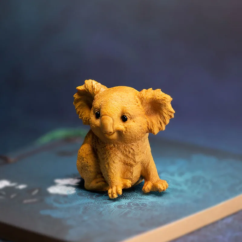 6 см коала Счастливое животное Милая деревянная статуя креативное украшение для