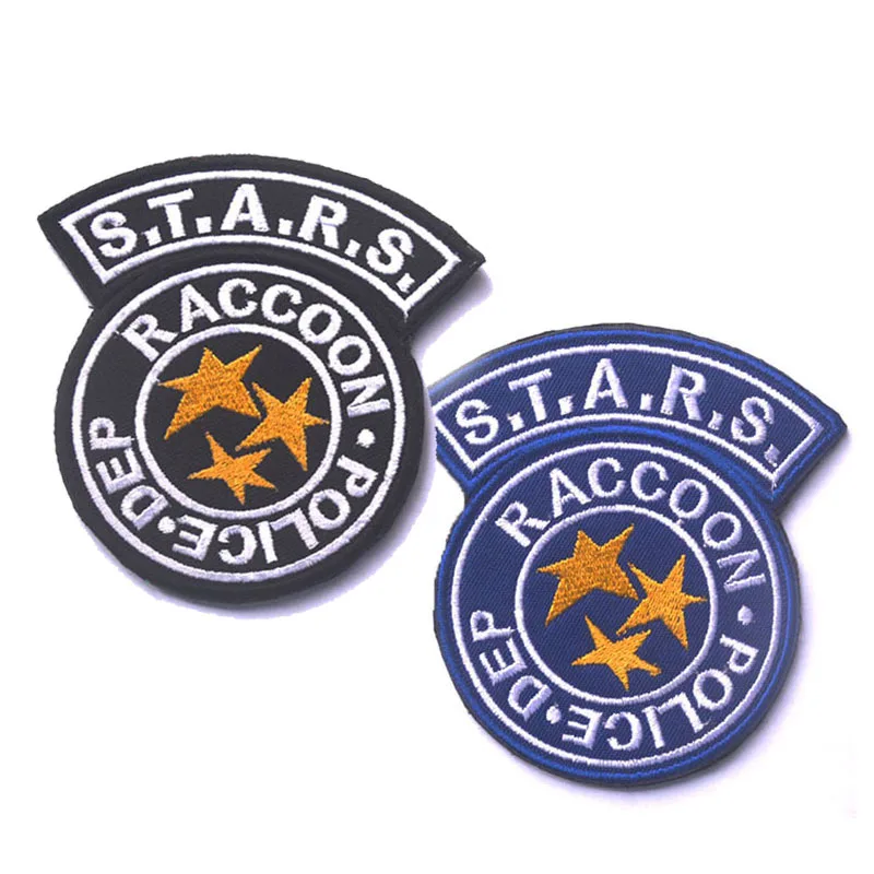 S.T.A.R.S. Енот город патч звезды Военная эмблема Крюк & Петля тактический для Кепка