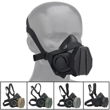 Army Shooting Mask Breathable Tactical Respirator Mask Replaceable Canister Outdoor Military Airsoft Paintball Protection Masks