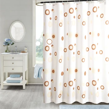

High-grade Thickened Bath Curtain Waterproof and Moisture-proof Bath Polyester Hanging Curtain Polyester Closure Curtain