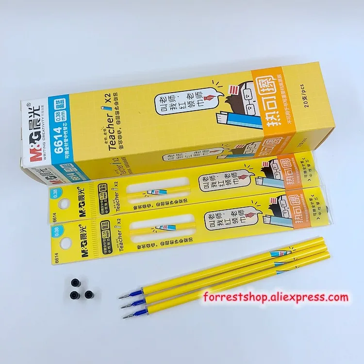 Bonito dos Desenhos Ferramentas de Escrita Peças Lote & g Animados Magia Apagável Caneta Recargas 0.38mm Haste Tinta Azul Kawaii Coreano Papelaria Crianças 6 - m 4 dos desenhos animados magia apagável caneta recargas